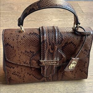 Michael Kors Brown Snakeskin Handbag